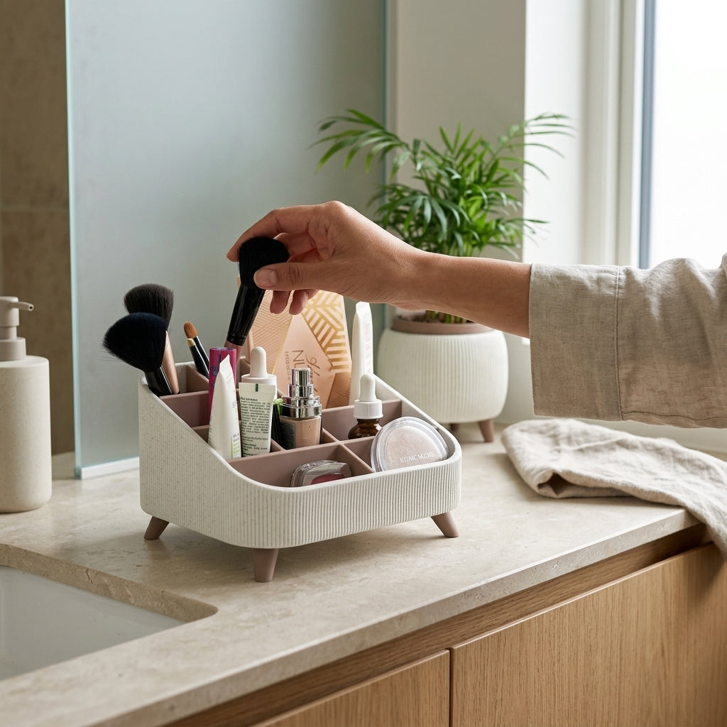 Minimalist Makeup Organizer with Legs