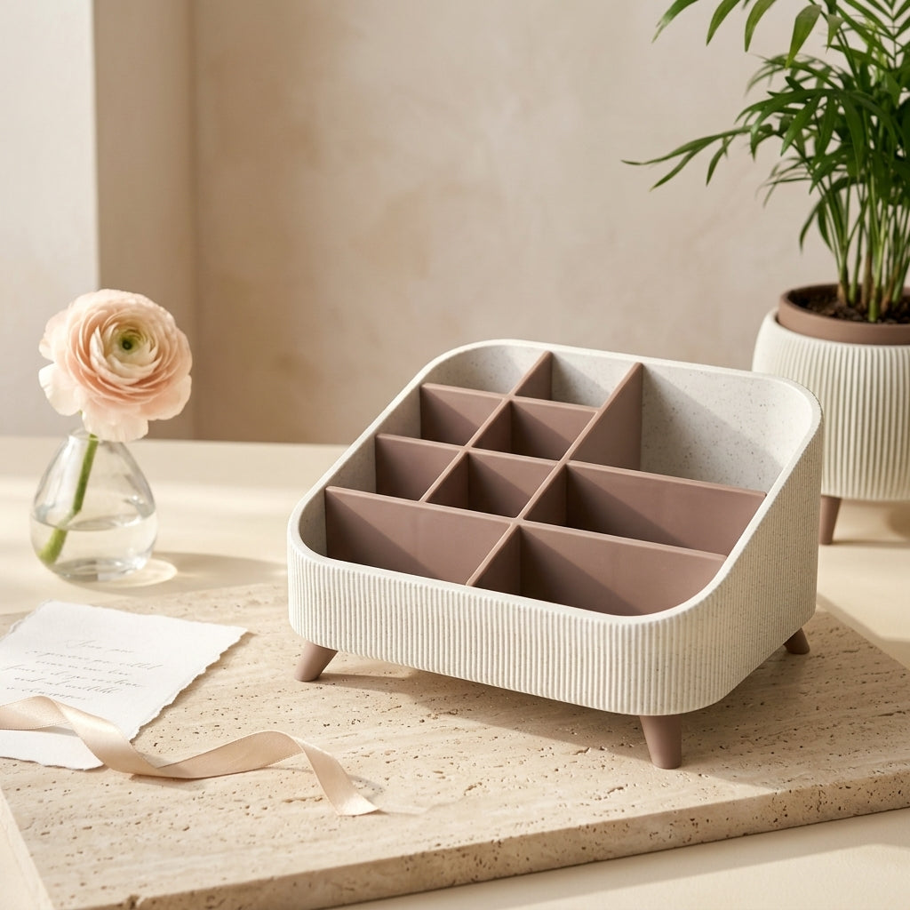 Minimalist Makeup Organizer with Legs