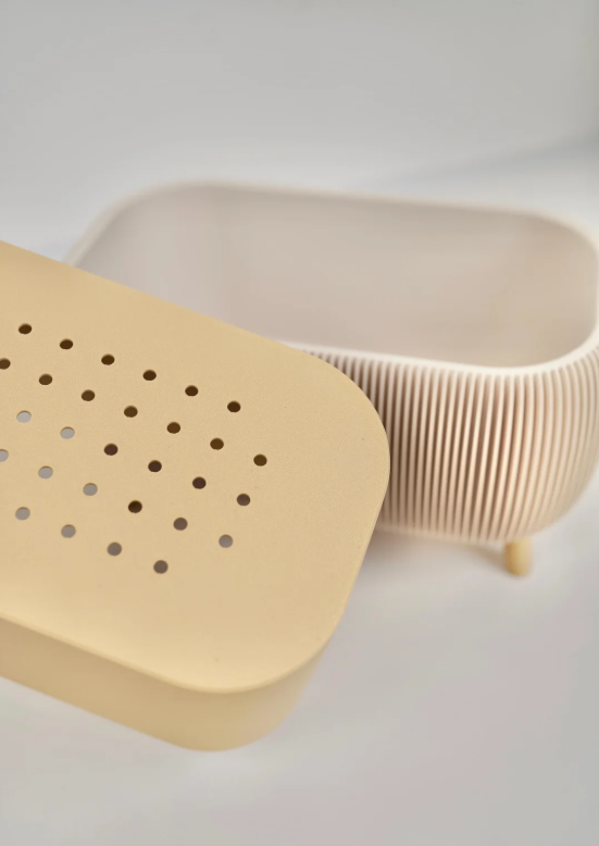 Minimalist Ribbed Herb Planter Set