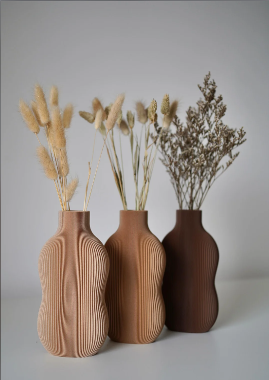 Minimalist Ribbed Vase